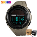 SKMEI Men Luminous Watches Sport Digital Mens Wristwatches Solar For Power Enviormentally Alarm Male Clock reloj hombre 1405