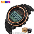 SKMEI Outdoor Sport Watch Men Solar PU Strap Wristwatches Mens Chronograph Alarm 5Bar Waterproof Digital Watch reloj hombre 1096