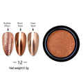 Gold Silver Mirror Powder Nail Art Glitter Rose Gold Champange UV Gel Polish Chrome Dust Metallic Effect Pigment Decoration
