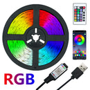 LED Strip Lights RGB 2835 Color Bluetooth USB IR Remote Flexible Lamp Tape Diode DC5V TV Backlights Night Lighting luces led 5M