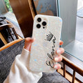 Love Custom Name Phone Case Crown Pattern For iphone 11 12 Pro MAX SE 6 6S 7 8 Plus X XS XR XS Max Mini Shell Texture Sparkling