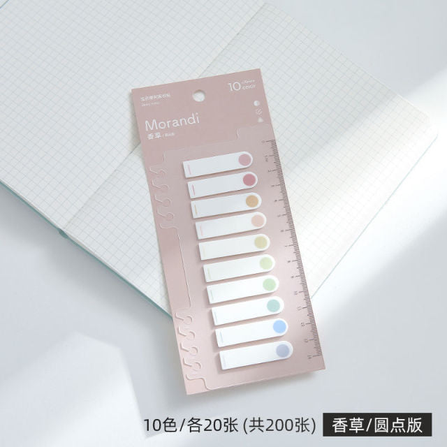 200 Sheets/pack Colorful Sticky Notes Memo Pad Label Note Bookmarks Notepad School Office Stationery Supplies