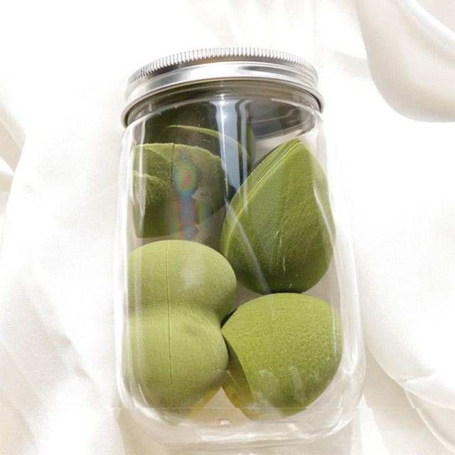 Different Sizes Makeup Sponge Dry&Wet Use Cosmetic Puff Sponge maquiagem Foundation Powder Blush Beauty Tools with Storage Box