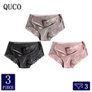 3pcs/lot QUCO Brand sexy Women Underwear High Quality Women Panties Seamless Underwear Solid  Lingerie underwear women