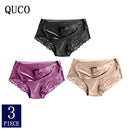3pcs/lot QUCO Brand sexy Women Underwear High Quality Women Panties Seamless Underwear Solid  Lingerie underwear women