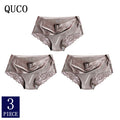 3pcs/lot QUCO Brand sexy Women Underwear High Quality Women Panties Seamless Underwear Solid  Lingerie underwear women
