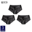 3pcs/lot QUCO Brand sexy Women Underwear High Quality Women Panties Seamless Underwear Solid  Lingerie underwear women