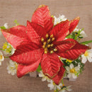 5pcs Artificial Christmas Flowers Glitter Fake Flowers Merry Christmas Tree Decoration Home DIY Xmas Gifts Ornament Navidad 2021