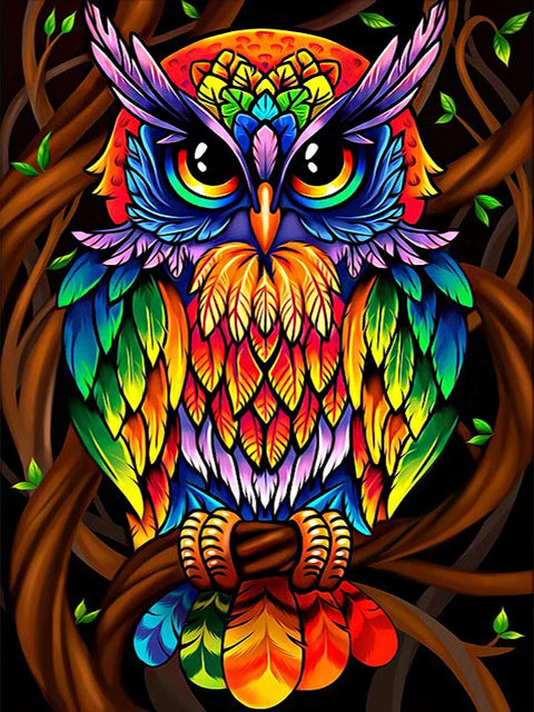 AZQSD 5D Diamond Mosaic Owl Needlework DIY Full Sets Diamond Embroidery Animal Picture Of Rhinestones Home Decor