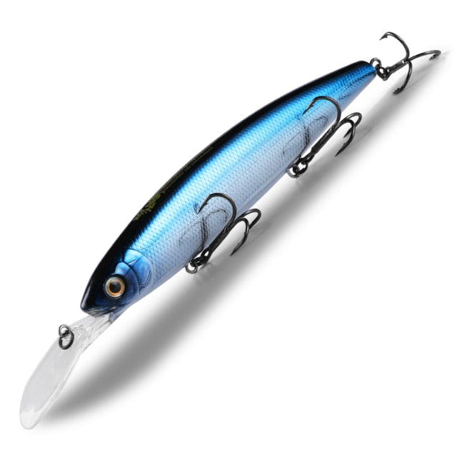Bearking 130mm 28.6g professional quality fishing lures hard bait dive 2.5-3m quality wobblers minnow  Artificial Bait Tackle