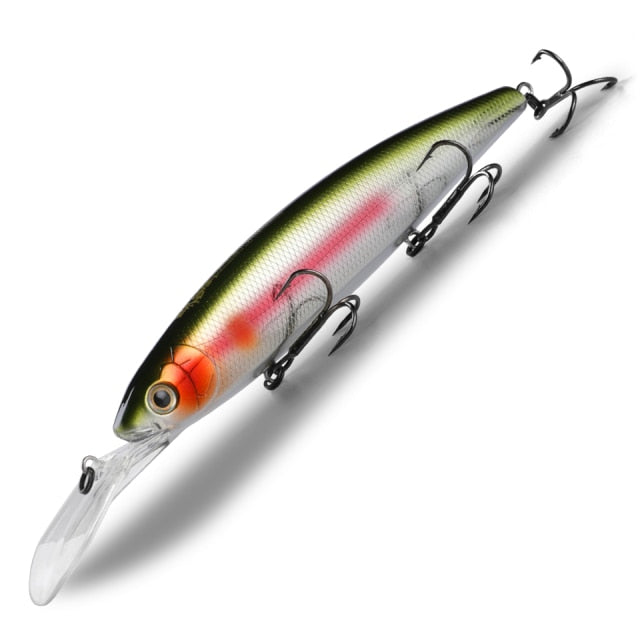 Bearking 130mm 28.6g professional quality fishing lures hard bait dive 2.5-3m quality wobblers minnow  Artificial Bait Tackle