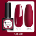 UR SUGAR 7.5ml Gel Nail Polish Nail Color Soak Off UV Gel Varnish Semi Permanant UV Gel Nail Art Varnish Base Top Coat
