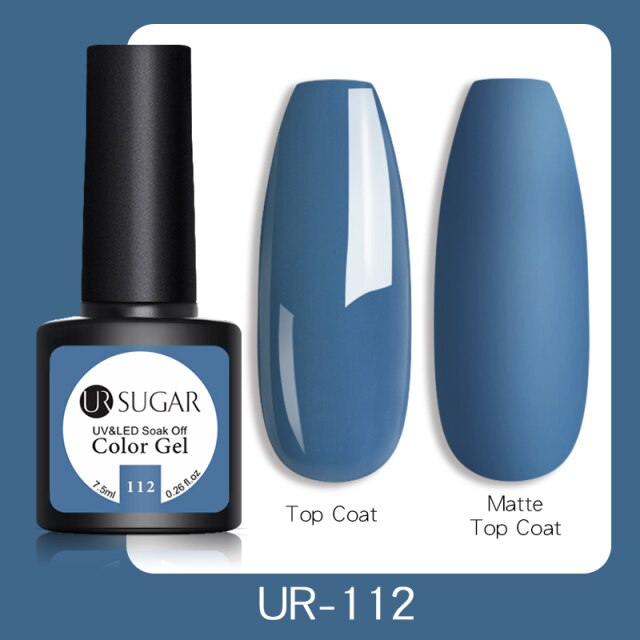 UR SUGAR 7.5ml Gel Nail Polish Nail Color Soak Off UV Gel Varnish Semi Permanant UV Gel Nail Art Varnish Base Top Coat