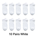 10 Pairs Women  Breathable Sports socks Solid Color Boat Comfortable Cotton Ankle Socks  Wholesale