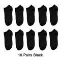 10 Pairs Women  Breathable Sports socks Solid Color Boat Comfortable Cotton Ankle Socks  Wholesale