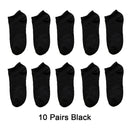 10 Pairs Women  Breathable Sports socks Solid Color Boat Comfortable Cotton Ankle Socks  Wholesale