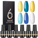 ROSALIND Nail Gel Manicure Set Hybrid Varnish Kit For Nails Art UV Lamp Semi Permanent Nail Gel Polish Set With Good Pack