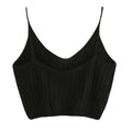 Fashion Women Summer Basic Tops Sexy Strappy Sleeveless Racerback Crop Top 2021 Female Casual Solid Color Ribbed Knit Short Vest