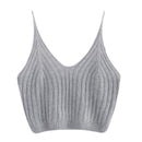 Fashion Women Summer Basic Tops Sexy Strappy Sleeveless Racerback Crop Top 2021 Female Casual Solid Color Ribbed Knit Short Vest