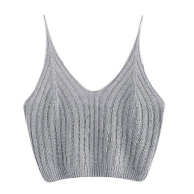 Fashion Women Summer Basic Tops Sexy Strappy Sleeveless Racerback Crop Top 2021 Female Casual Solid Color Ribbed Knit Short Vest