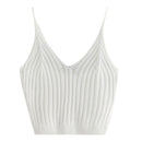 Fashion Women Summer Basic Tops Sexy Strappy Sleeveless Racerback Crop Top 2021 Female Casual Solid Color Ribbed Knit Short Vest