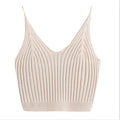 Fashion Women Summer Basic Tops Sexy Strappy Sleeveless Racerback Crop Top 2021 Female Casual Solid Color Ribbed Knit Short Vest