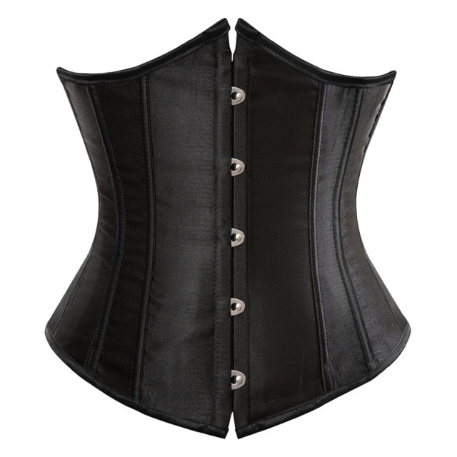 Underbust Corset Sexy Women's Underwear Waist Slimming Body Shaper for Women Steampunk Lace-up Corset