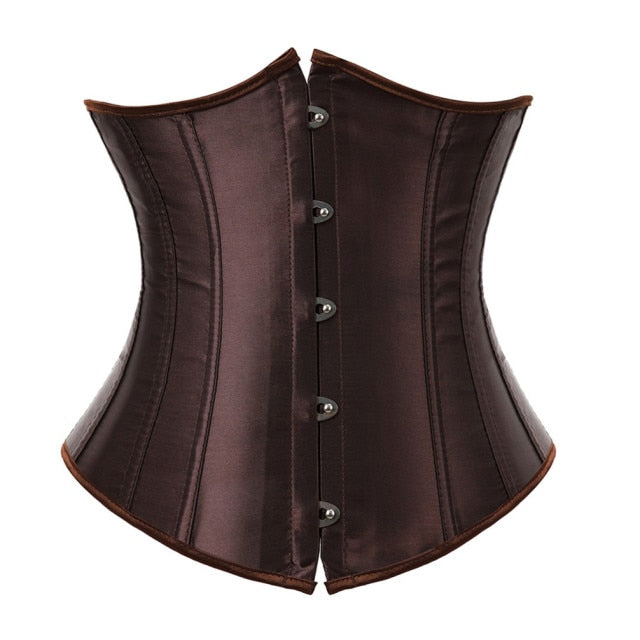 Underbust Corset Sexy Women's Underwear Waist Slimming Body Shaper for Women Steampunk Lace-up Corset