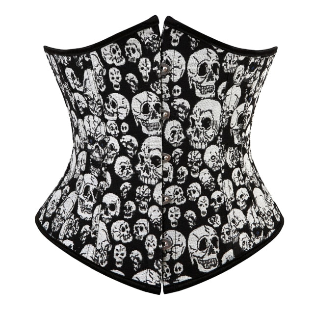 Underbust Corset Sexy Women's Underwear Waist Slimming Body Shaper for Women Steampunk Lace-up Corset