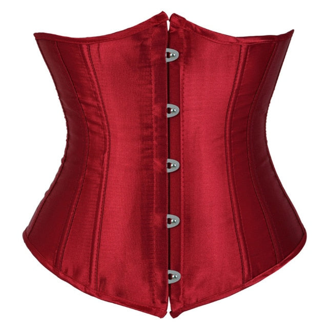 Underbust Corset Sexy Women's Underwear Waist Slimming Body Shaper for Women Steampunk Lace-up Corset