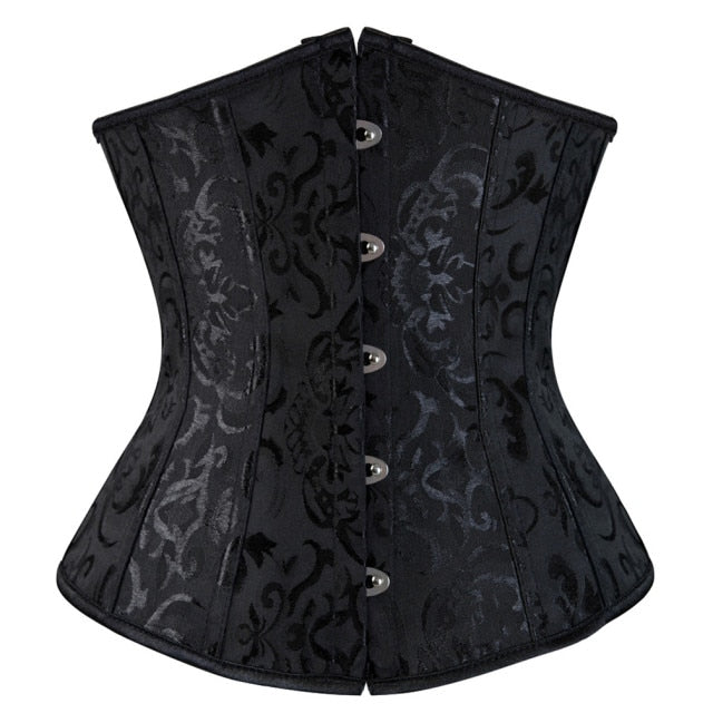 Underbust Corset Sexy Women's Underwear Waist Slimming Body Shaper for Women Steampunk Lace-up Corset