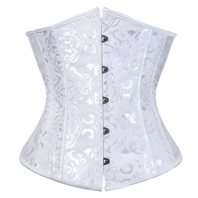 Underbust Corset Sexy Women's Underwear Waist Slimming Body Shaper for Women Steampunk Lace-up Corset