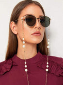 Sunglasses Masking Chains For Women Acrylic Pearl Crystal Eyeglasses Chains Lanyard Glass 2021 New Fashion Jewelry Wholesale
