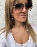 Sunglasses Masking Chains For Women Acrylic Pearl Crystal Eyeglasses Chains Lanyard Glass 2021 New Fashion Jewelry Wholesale