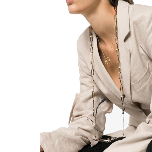 Sunglasses Masking Chains For Women Acrylic Pearl Crystal Eyeglasses Chains Lanyard Glass 2021 New Fashion Jewelry Wholesale