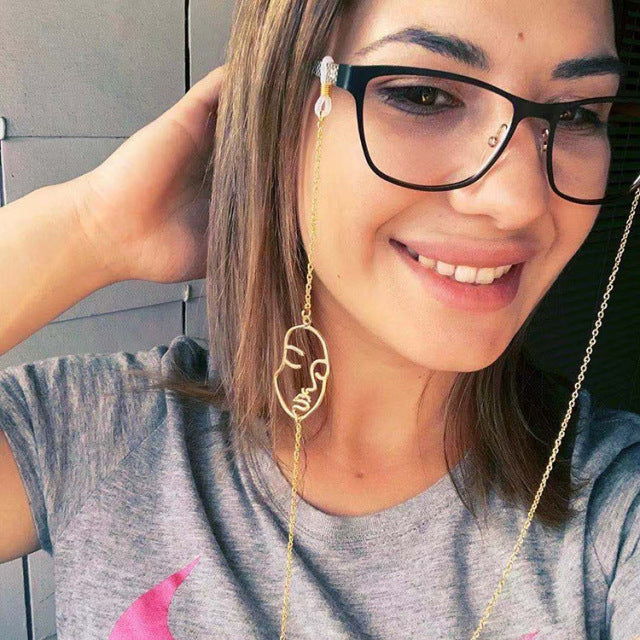 Sunglasses Masking Chains For Women Acrylic Pearl Crystal Eyeglasses Chains Lanyard Glass 2021 New Fashion Jewelry Wholesale