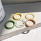 17KM Hiphop Gold Chain Rings Set For Women Girls Punk Geometric Simple Finger Rings 2021 Trend Jewelry Party