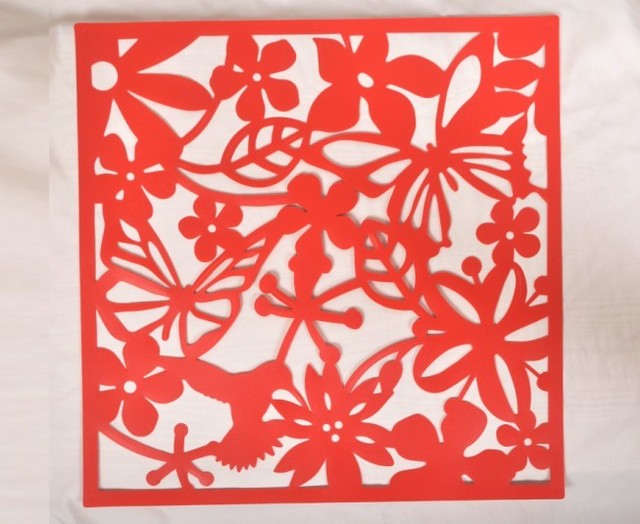 9 pcs PVC butterfly flower and bird hanging screen partition panel chinese folding screen living room decoration room dividers