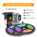 Suntech LED Light Strips, Bluetooth Music Sync Color Flexible RGB 5050 Diode Tape,Led Lights Built-in Mic For Party,Christmas