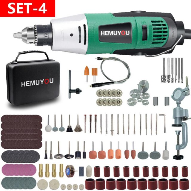 High-Power Engraver Electric Drill Engraving Dremel Rotary Tool 260W/480W Machine With Flexible Shaft 6-Position Variable Speed