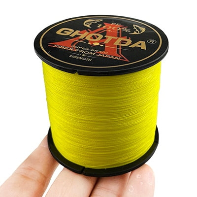 GHOTDA Braid Fishing line 300M 500M 1000M 4 Strands Multifilament Fishing Wire Carp Fishing 10-120lb