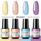 ROSALIND Gel Nail Polish Set 4/6PCS Mix Color Nail Kit For Manicure Nail Polish Vernis Semi Permanent UV Lamp Gellak Nail Kit