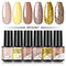 ROSALIND Gel Nail Polish Set 4/6PCS Mix Color Nail Kit For Manicure Nail Polish Vernis Semi Permanent UV Lamp Gellak Nail Kit