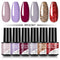 ROSALIND Gel Nail Polish Set 4/6PCS Mix Color Nail Kit For Manicure Nail Polish Vernis Semi Permanent UV Lamp Gellak Nail Kit