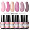ROSALIND Gel Nail Polish Set 4/6PCS Mix Color Nail Kit For Manicure Nail Polish Vernis Semi Permanent UV Lamp Gellak Nail Kit