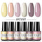 ROSALIND Gel Nail Polish Set 4/6PCS Mix Color Nail Kit For Manicure Nail Polish Vernis Semi Permanent UV Lamp Gellak Nail Kit