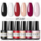 ROSALIND Gel Nail Polish Set 4/6PCS Mix Color Nail Kit For Manicure Nail Polish Vernis Semi Permanent UV Lamp Gellak Nail Kit