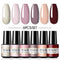 ROSALIND Gel Nail Polish Set 4/6PCS Mix Color Nail Kit For Manicure Nail Polish Vernis Semi Permanent UV Lamp Gellak Nail Kit
