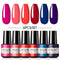 ROSALIND Gel Nail Polish Set 4/6PCS Mix Color Nail Kit For Manicure Nail Polish Vernis Semi Permanent UV Lamp Gellak Nail Kit