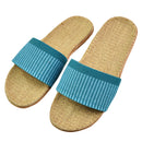 Natural linen slippers summer home indoor sandals men's women's unisex spring and autumn couples landing guests flax Non-slip522